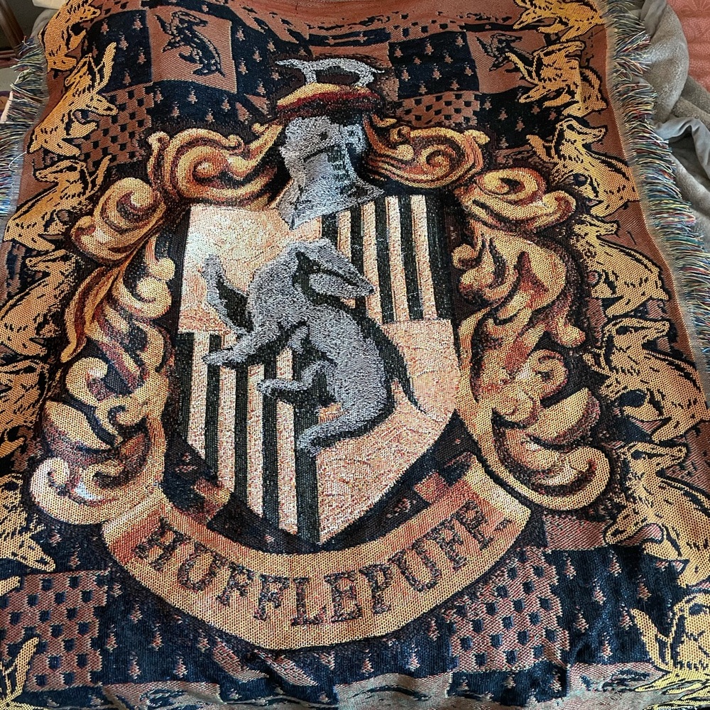 Harry Potter Hufflepuff blanket,decorative blanket